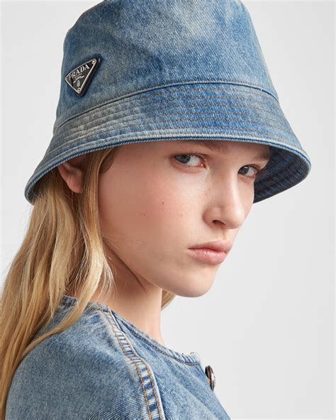 prada bucket hat damen|prada denim hat.